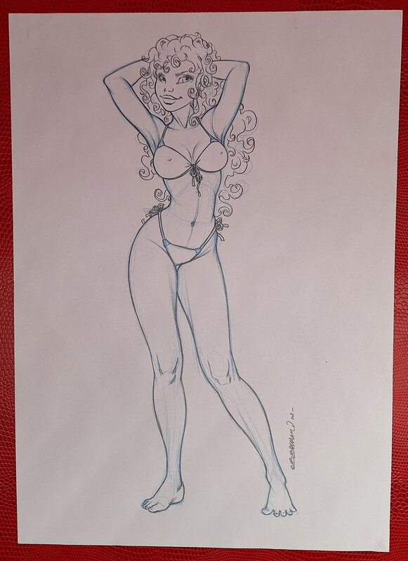 Bruno Bellamy, Charmante Bellaminette - Original Illustration