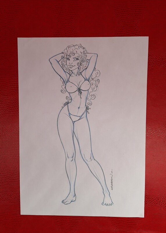 Bruno Bellamy, Charmante Bellaminette - Original Illustration