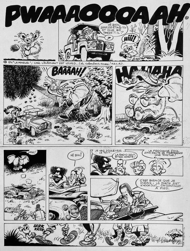 For sale - Jean-Claude Fournier, 1973 - Spirou : le Gri-Gri du Niokolo Koba - Comic Strip