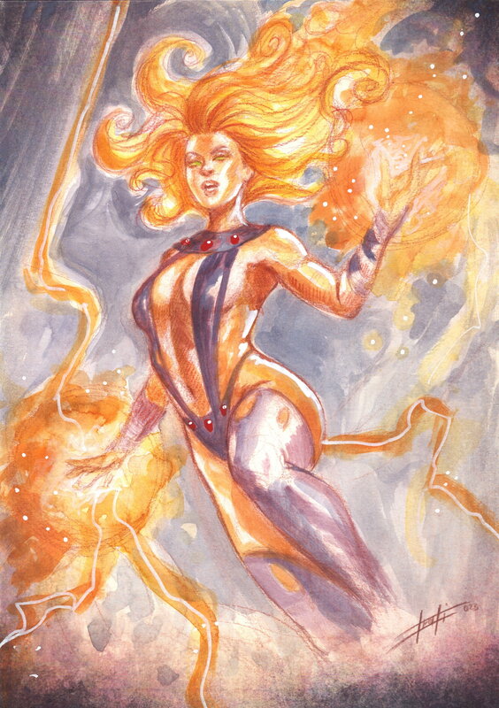 For sale - Starfire by Luca Strati - Original Illustration