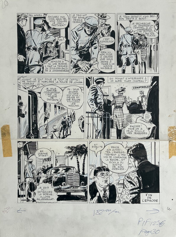 René Deynis, Max Lenvers, Pierre Castex, 1969 - Jacques Flash - Comic Strip