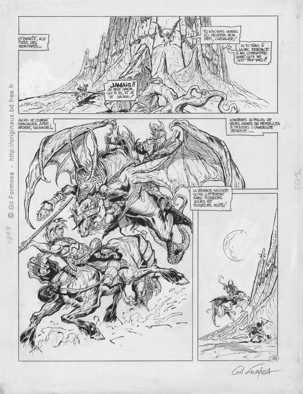 Cargal T3 P38 par Gil Formosa - Planche originale