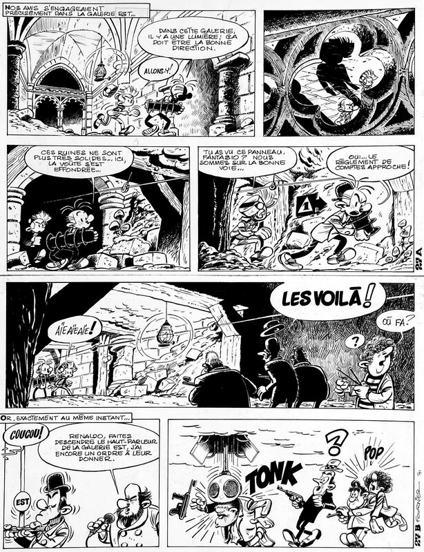 For sale - Jean-Claude Fournier, 1971 - Spirou : l'Abbaye Truquée - Comic Strip