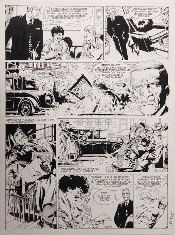 Jean-Yves Mitton, De silence et de sang tome 4 planche 33 - Planche originale