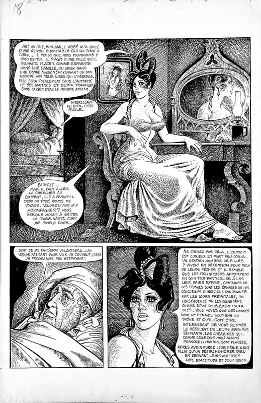 Georges Pichard, Marie-Gabrielle au miroir - Comic Strip