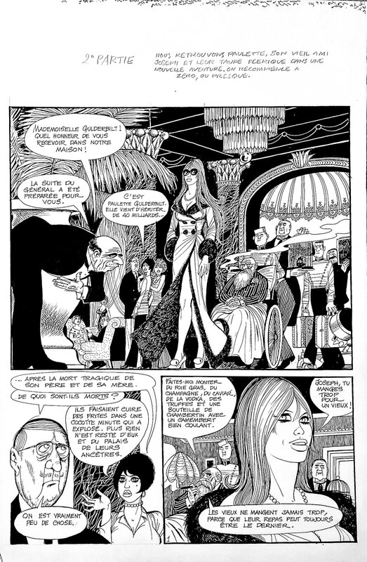 Paulette Héritière par Georges Pichard - Planche originale