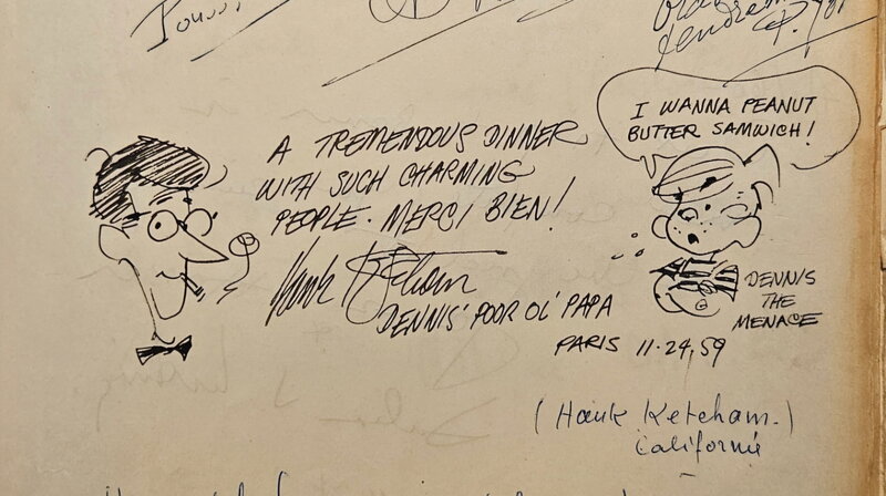 Hank Ketcham, 1959 - Dennis la Menace ... à Paris - Sketch