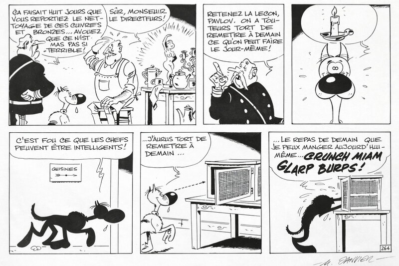 En vente - Michel Janvier, Xavier Fauche, Jean Léturgie, Morris, 2010 - Rantanplan : Morts de rire - Planche originale