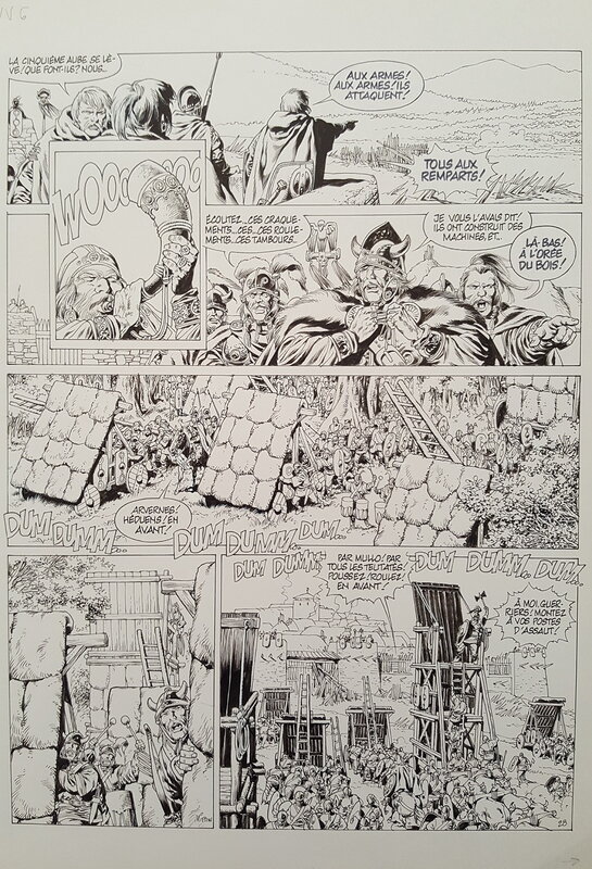 For sale - Jean-Yves Mitton, Vae Victis Tome 6 Planche 28 - Comic Strip