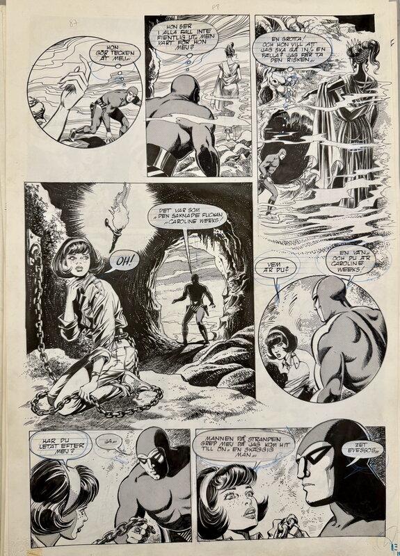 César Spadari, Donne Avenell, Lee Falk, The Phantom “ The Mistery of Polymos “ - Planche originale