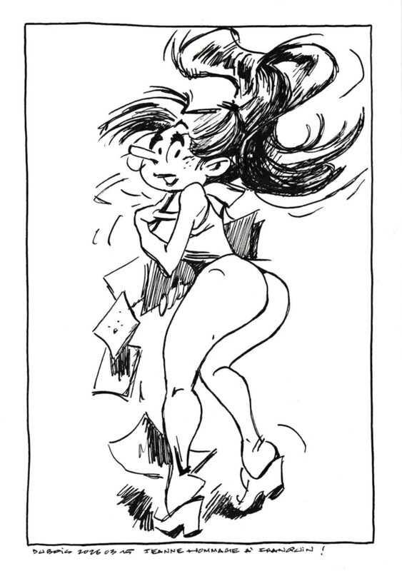 En vente - Stéphane Dubois - Mademoiselle Jeanne - Planche originale