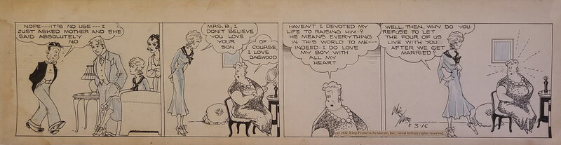 Chic Young, Alex Raymond, Blondie Daily 