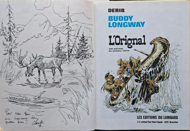 Derib, 1978 - Buddy Longway - Dédicace