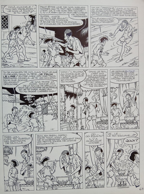 Jimmy TOUSSEUL par Daniël Desorgher, Stephen Desberg - Planche originale