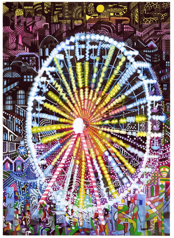 Roue by Brecht Evens - Original Illustration