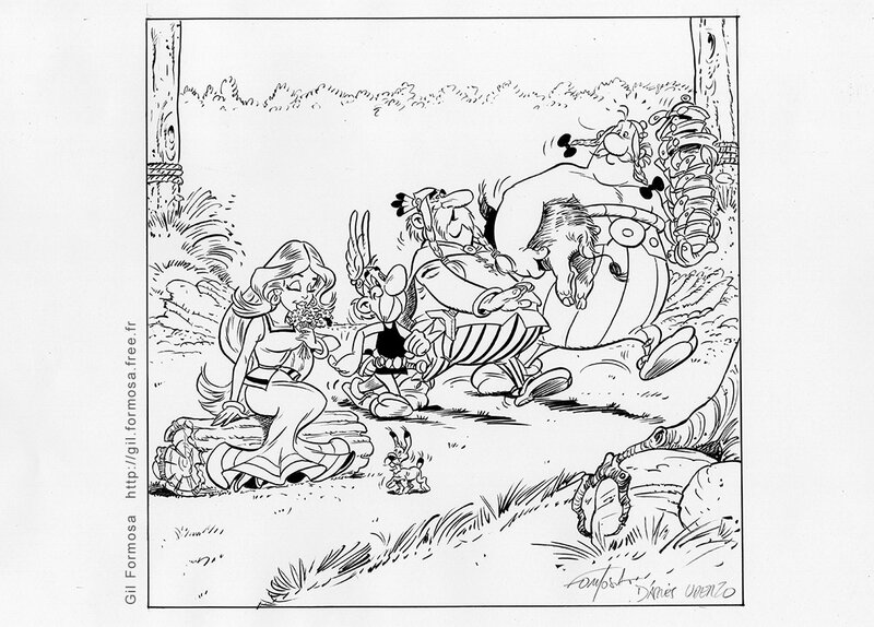 Astérix et Cie par Gil Formosa - Planche originale