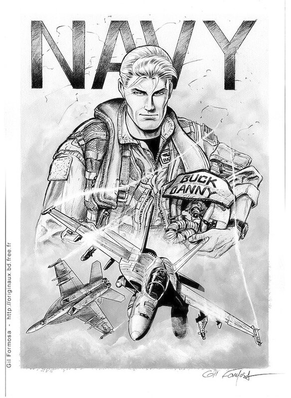 Buck DANNY NAVY par Gil Formosa - Planche originale