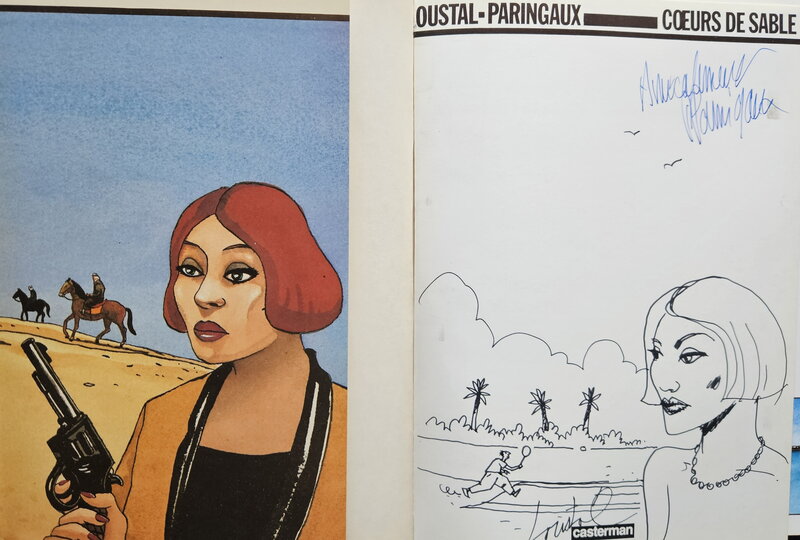 Loustal, 1985 - Cœurs de sable - Dédicace