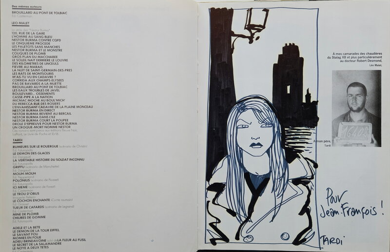 Jacques Tardi, 1988 - 120 Rue de la Gare - Dédicace
