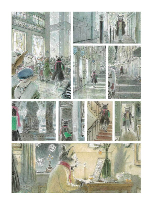 For sale - Andréi Arinouchkine, Le chat-peintre. Planche 29 - Comic Strip