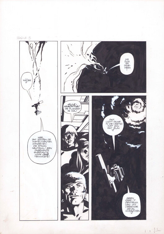 Dick Matena | 1981 | Virl: De laatste der Titanen p3 - Planche originale