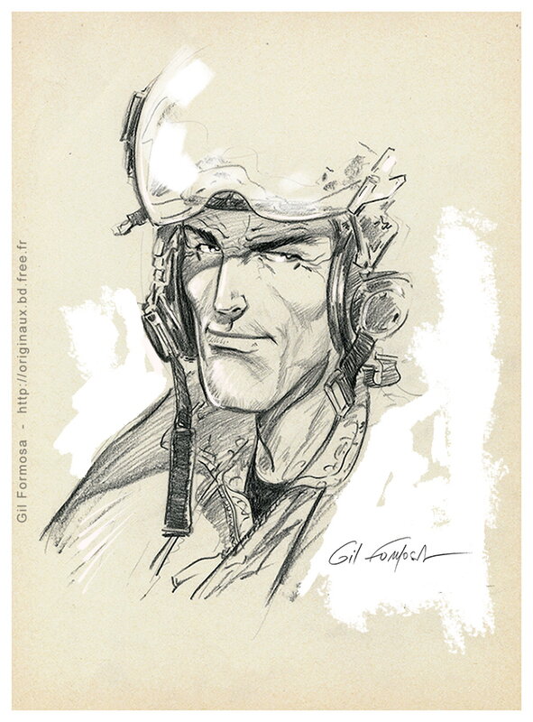 Gil Formosa, BUCK DANNY Casque F-35 - Comic Strip
