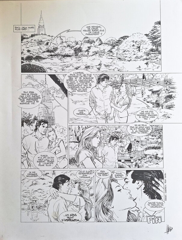 Alain Queireix, Page de fin de l'album Alpha tome 15 Sherpa - Comic Strip