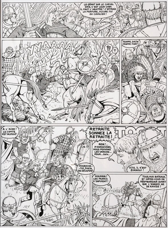 Jean-Marie Woehrel, Moi, Svein, compagnon d'Hasting t4 - Robert le Fort - Planche originale