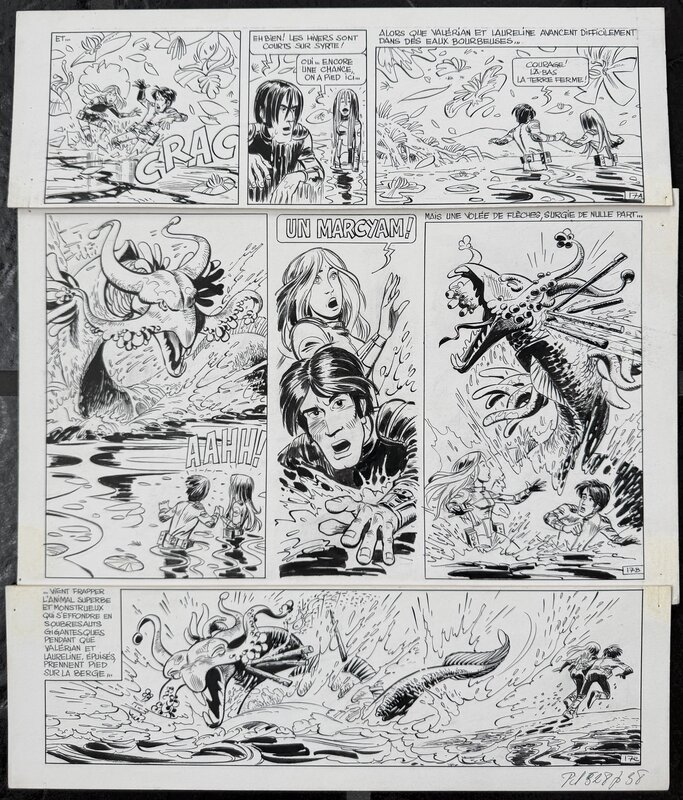 Jean-Claude Mézières - Valérian & Laureline - L’Empire des Milles Planètes (2) - 1969 - p17 - Planche originale