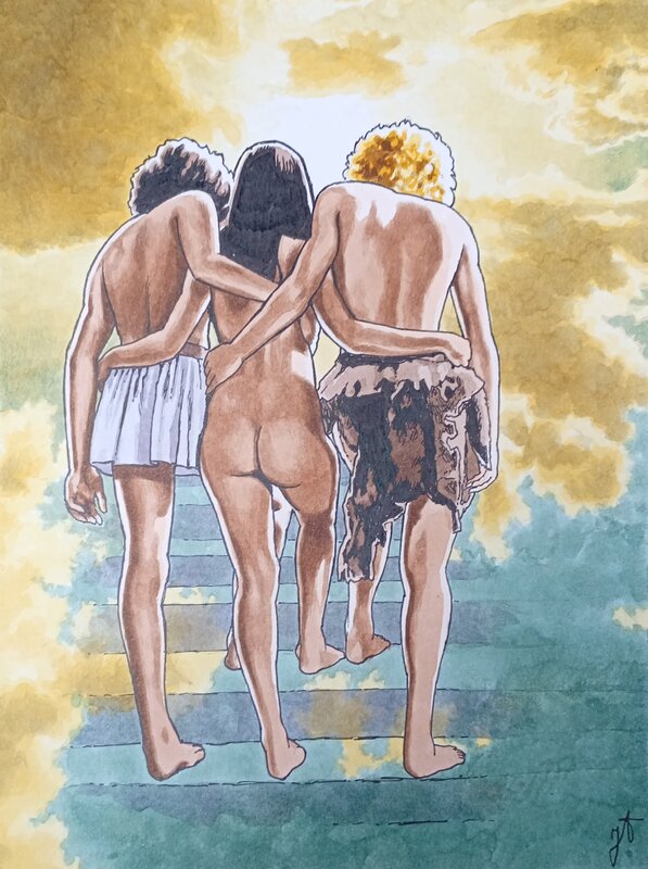 Jeronaton - L'oeuf du monde - Illustration originale