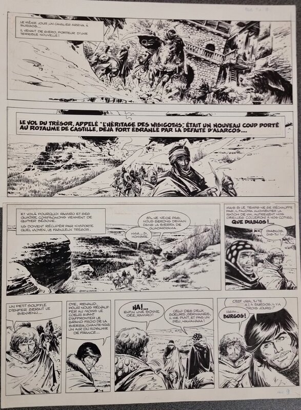 En vente - Ramiro - Les otages par William Vance - Planche originale