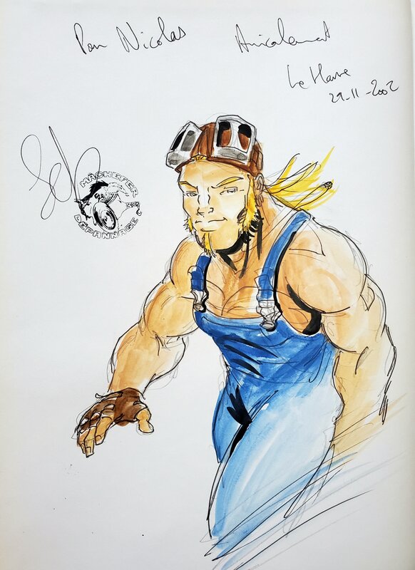 Sébastien Vastra, Fred Duval, MÂCHEFER   T1 UNE HUILE EN FUITE - Dédicace