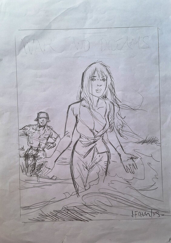 Jean-François Charles, Maryse Charles, Couv. projet pour War and Dreams - Couverture originale