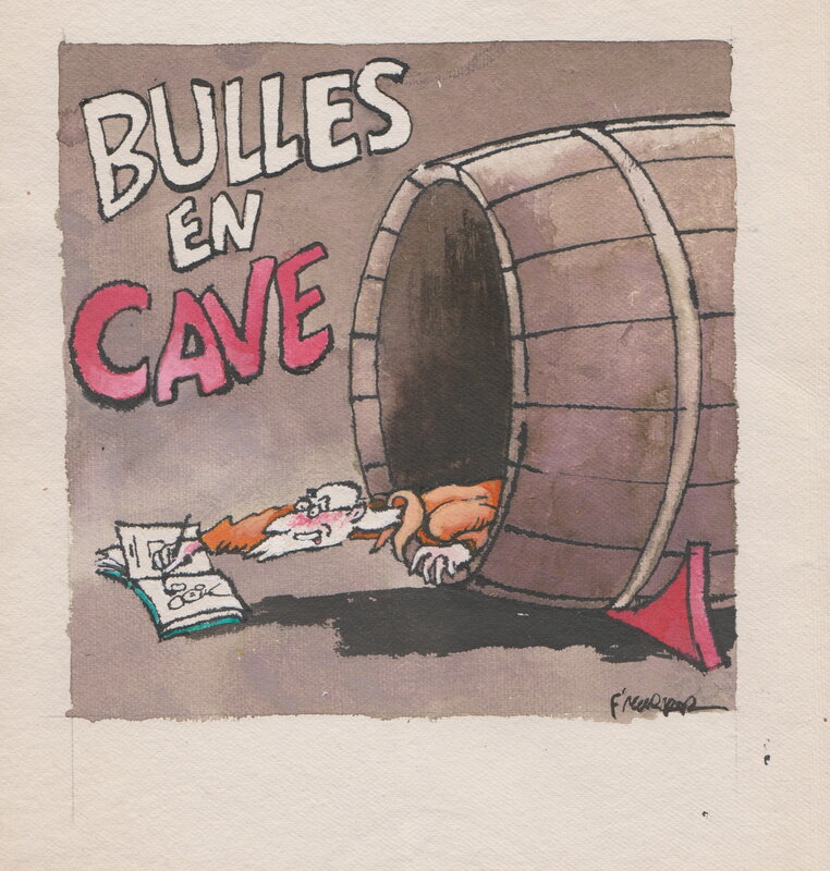 F'murrr, Richard Peyzaret, Bulles en cave 1 - Diogène - Illustration originale
