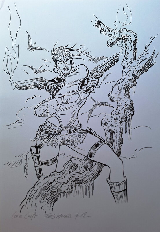Gil Formosa, Couv. du magazine Tomb Raider avec Lara Croft Tome 18 - Couverture originale