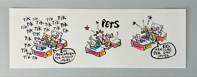 Hein de Kort, Irritation at the office - Planche originale