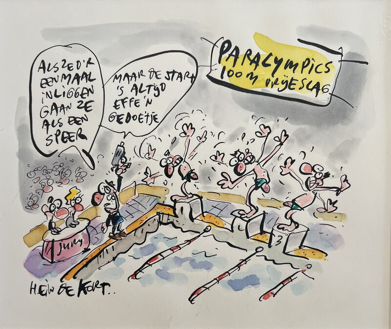 Paralympics par Hein de Kort - Planche originale