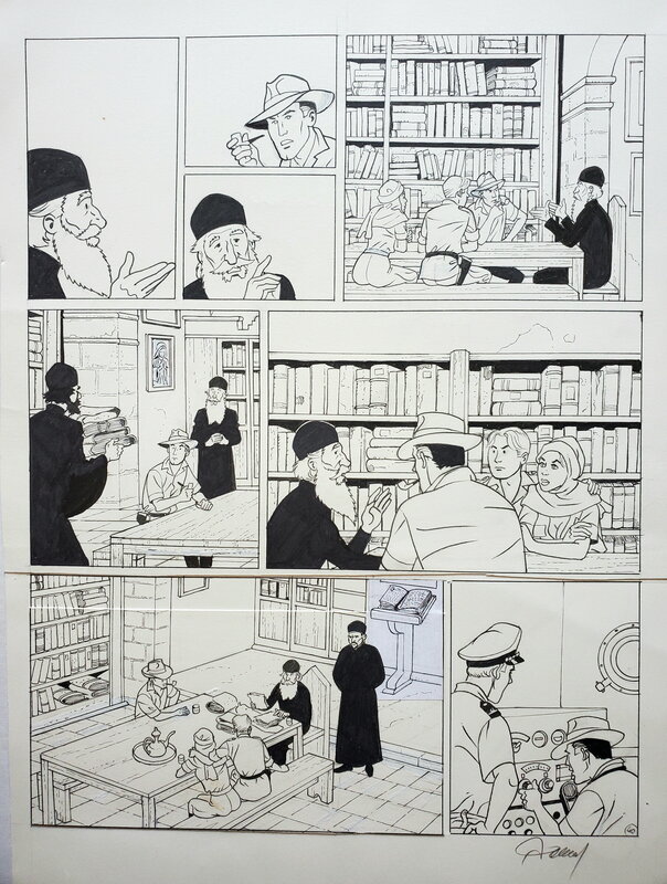 Renaud, HARRY DICKSON    T11 LE MESSAGER DES DIEUX ET LE VOL DE L'AGNEAU MYSTIQUE - Planche originale