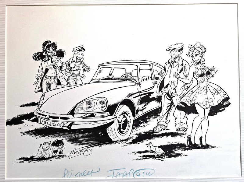 Jaap De Boer, Couv. la DS, la Majestueuse - Original Cover