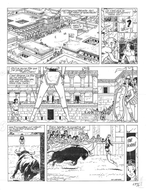 Lucien De Gieter, Papyrus, Le Labyrinthe - Comic Strip