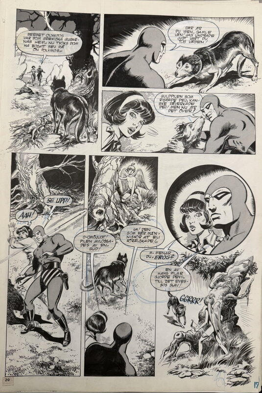 César Spadari, Donne Avenell, Lee Falk, The Mistery of Polymos “ The Phantom “ Cupid - Planche originale