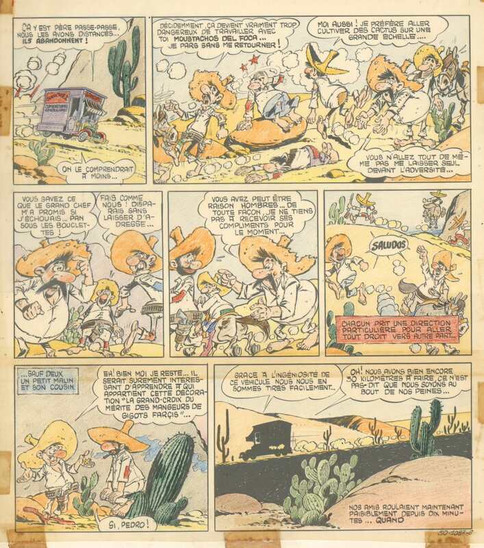 Jean Cezard, Arthur le Fantôme Planche N°3 - Comic Strip