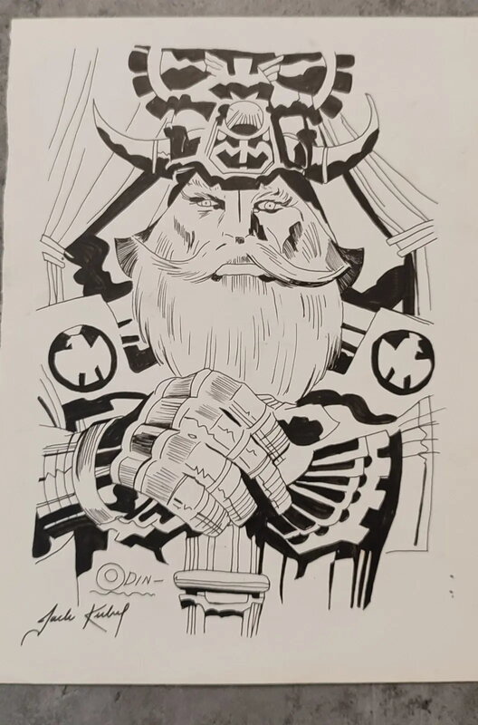 Odin par Jack Kirby - Planche originale
