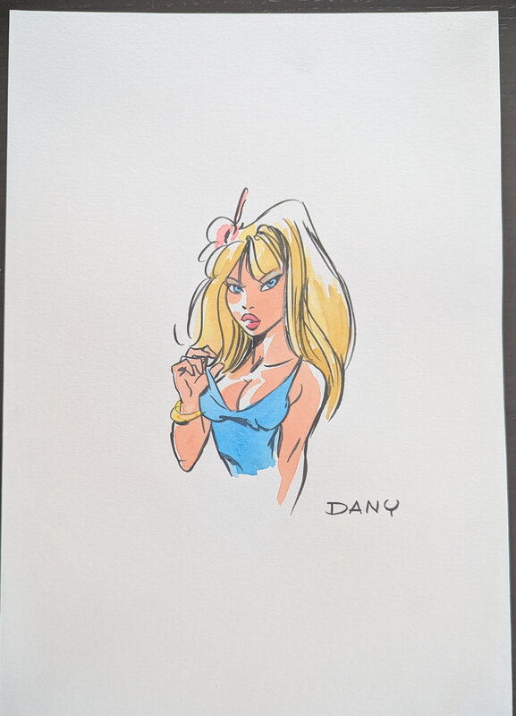 Colombe en buste by Dany - Original Illustration