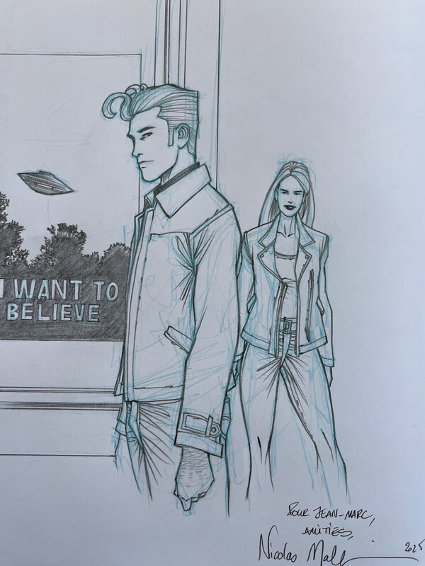 I want to believe by Nicolas Malfin - Original Illustration