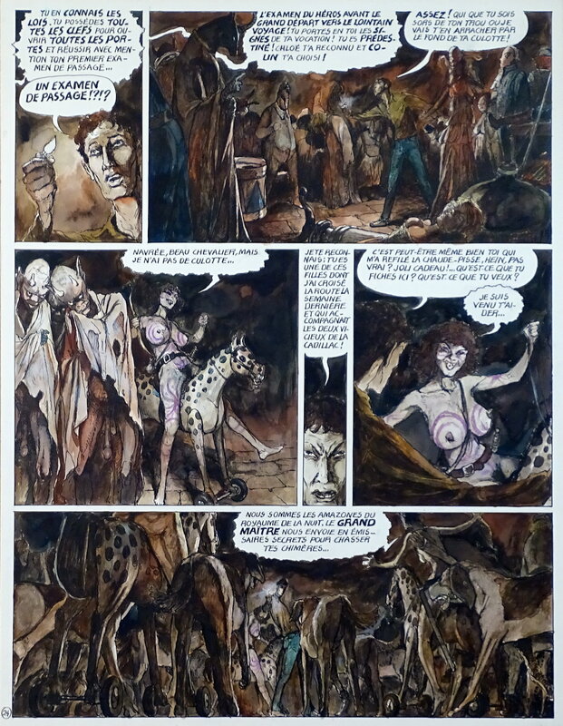 En vente - Philippe Marcelé, Le Signe Du Taureau1987 pl.24 - Planche originale