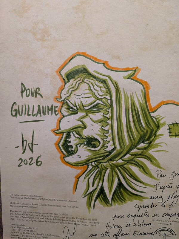Benoît Dahan, Dans la tête de Sherlock Holmes, tome 3 - Sketch