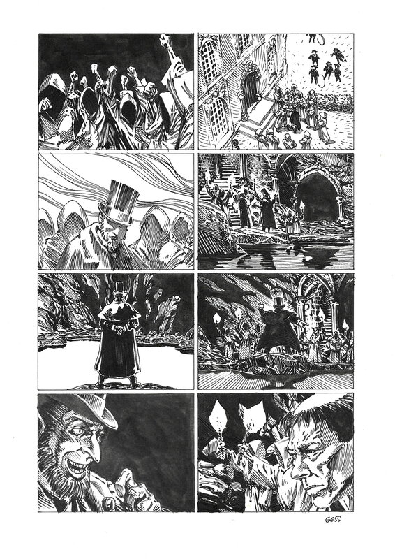 L'oeil de la nuit par Gess, Serge Lehman - Planche originale