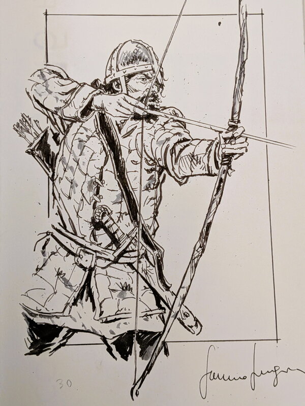 Dessin Viking par Germano Giorgiani - Œuvre originale