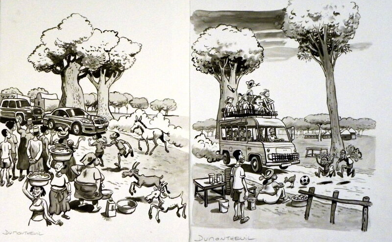 En vente - Le Landais Volant – Couverture – Recto-verso tome 4 – Nicolas Dumontheuil - Couverture originale